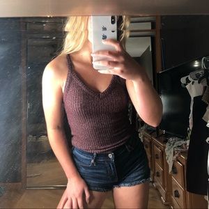 Dark purple tan tok!! American eagle size small